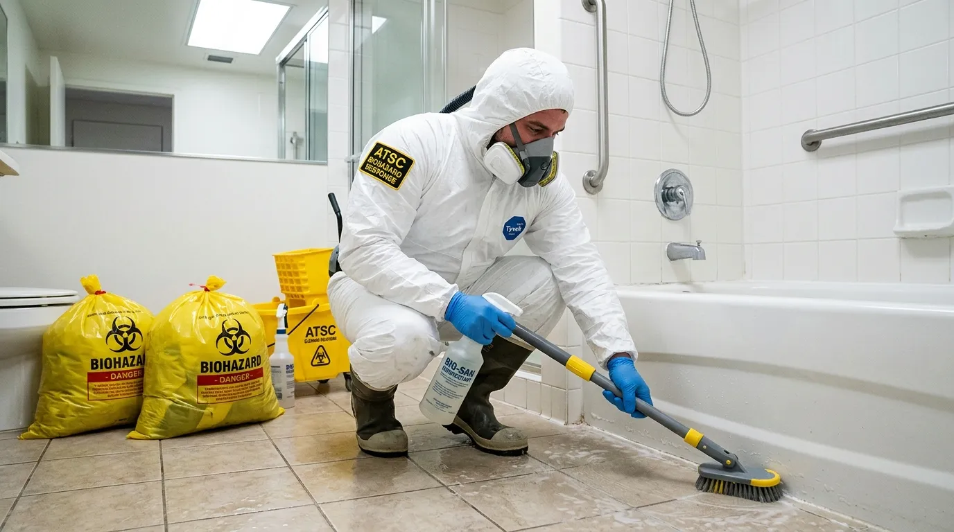 Decontamination equipment deployed for Blood Cleanup in Scottsburg